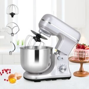 H0f951b4acdf0432b80af3532fecce116u.jpg Kitchen Stand Mixer 5QT Bowl 220V Electric Food Mixer 6 Speeds Kitchen Mixer for Daily Use with Egg Whisk Dough Hook Flat Beater